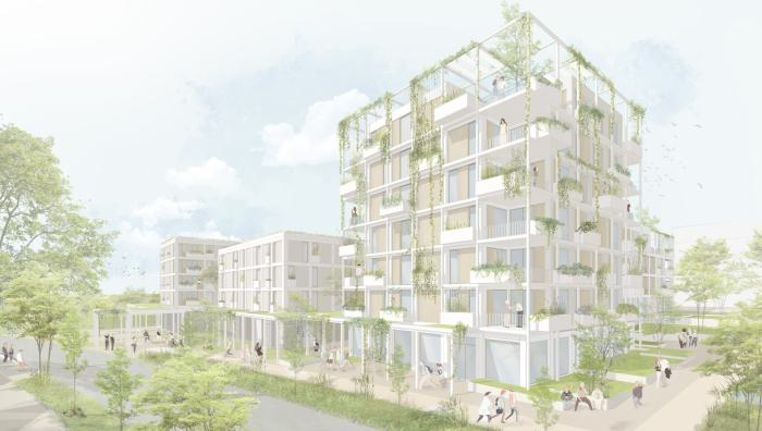 Wettbewerbsbetreuung in Remseck am Neckar, Neckarrems; Entwurf: Steinhoff Haehnel