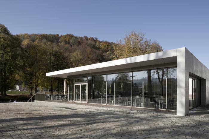 Neubau eines Bistros am Longwy-Platz zur Landesgartenschau 2012 in Nagold