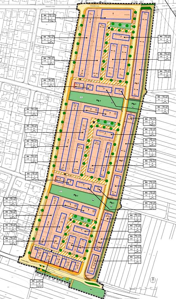 Bebauungsplanung ‚Grünfuge‘ in Ludwigsburg – Poppenweiler, Jahnstraße