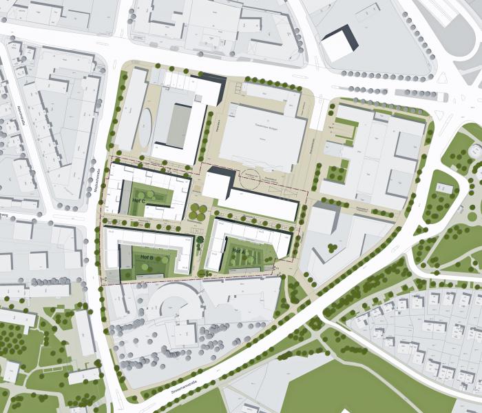 Wohnen am Theaterviertel ‚City-Prag‘ in Stuttgart