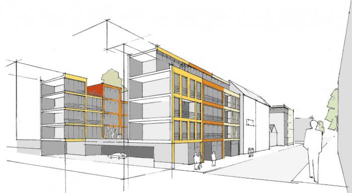Stadt Mannheim, Quadrat C7 ‚Neues Urbanes Wohnen‘ in Mannheim