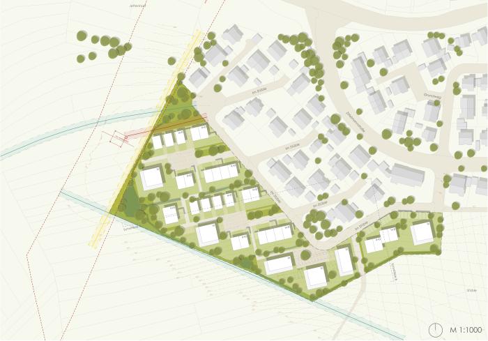 Städtebaulicher Entwurf Jettenhartgärten in Nürtingen, Ortsteil Reudern